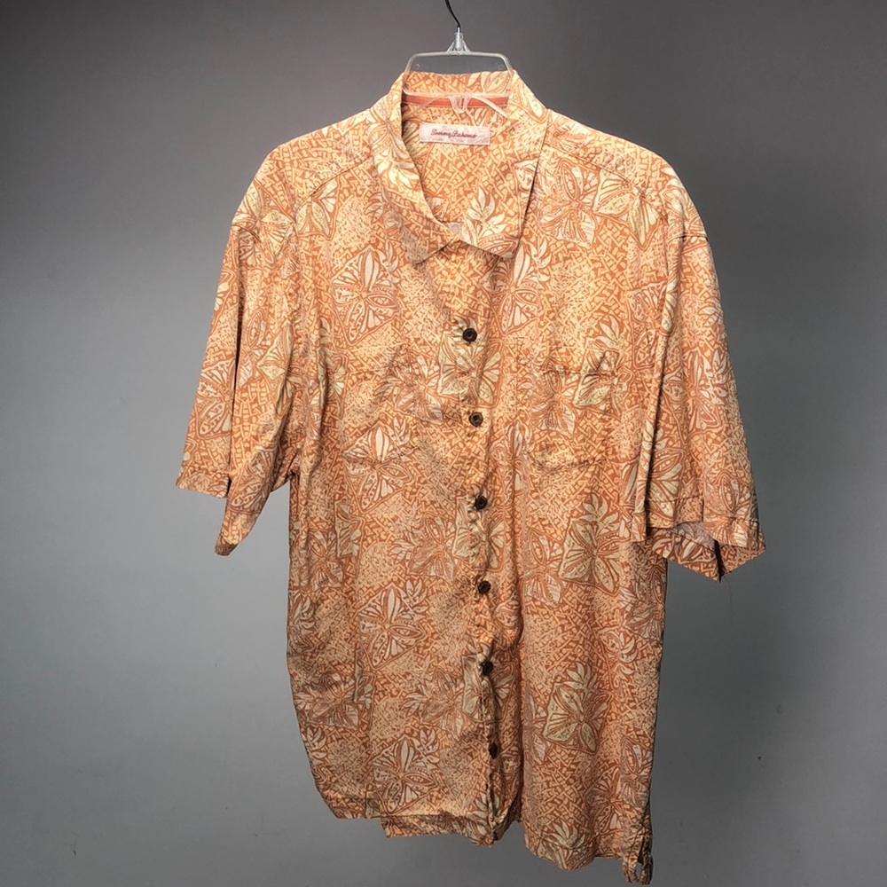 Tommy Bahama 100% Silk Shirt, XL